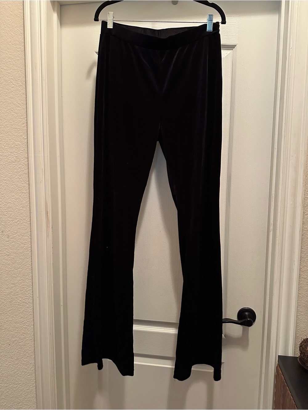 Fashion Nova Black Velvet Boot Cut Pants